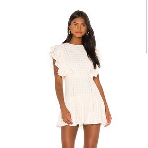 Tularosa cream colored dress size L. NWT